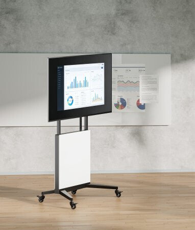 Manhattan Trolley Mount Stand for TV & Monitors (tool free height adjust), For screens:60" to 100",VESA:all - image 3