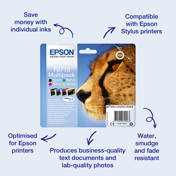 Epson Multipack 4-colours T0715 DURABrite Ultra Ink