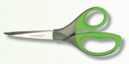 Q-CONNECT KF03987 stationery/craft scissors Green, Grey, Metallic