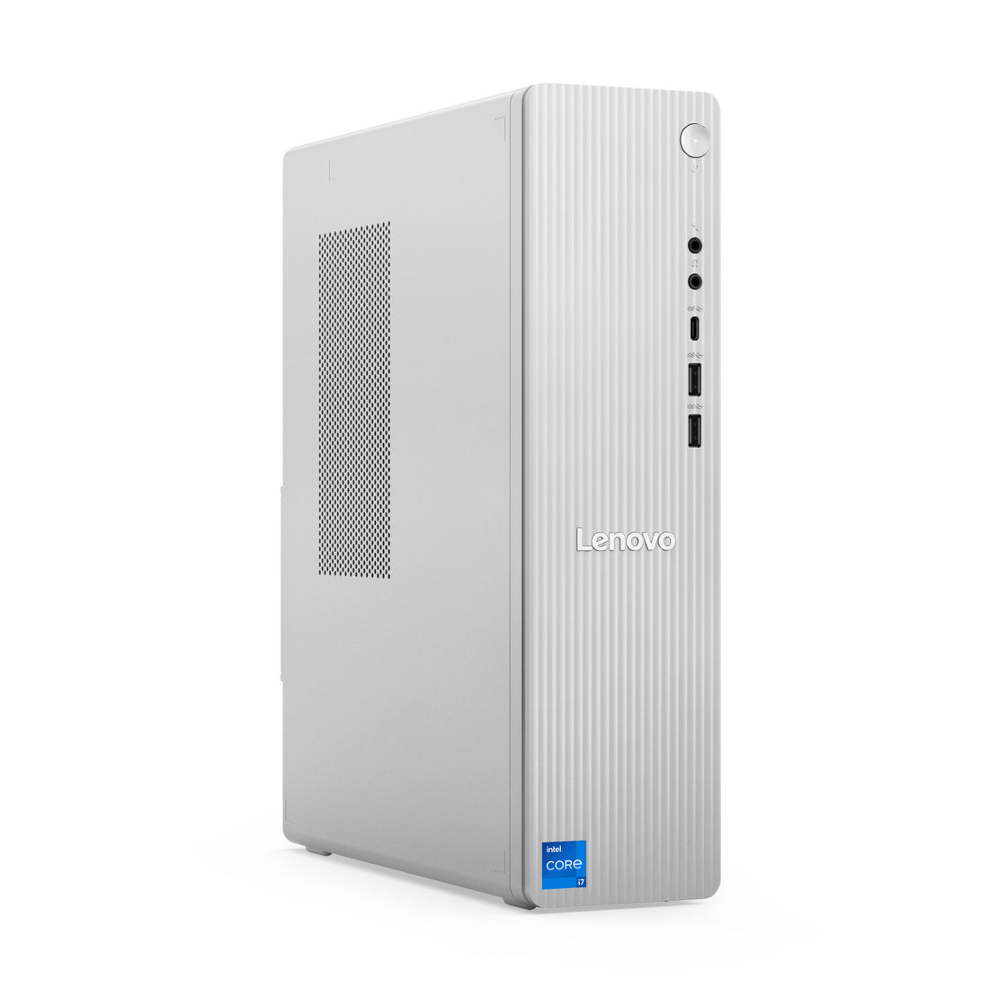 Lenovo Tower Desktop PC - Intel Core i3-14100 8Gb 512Gb SSD Windows 11 - Grey (Grade A1 - Like New)