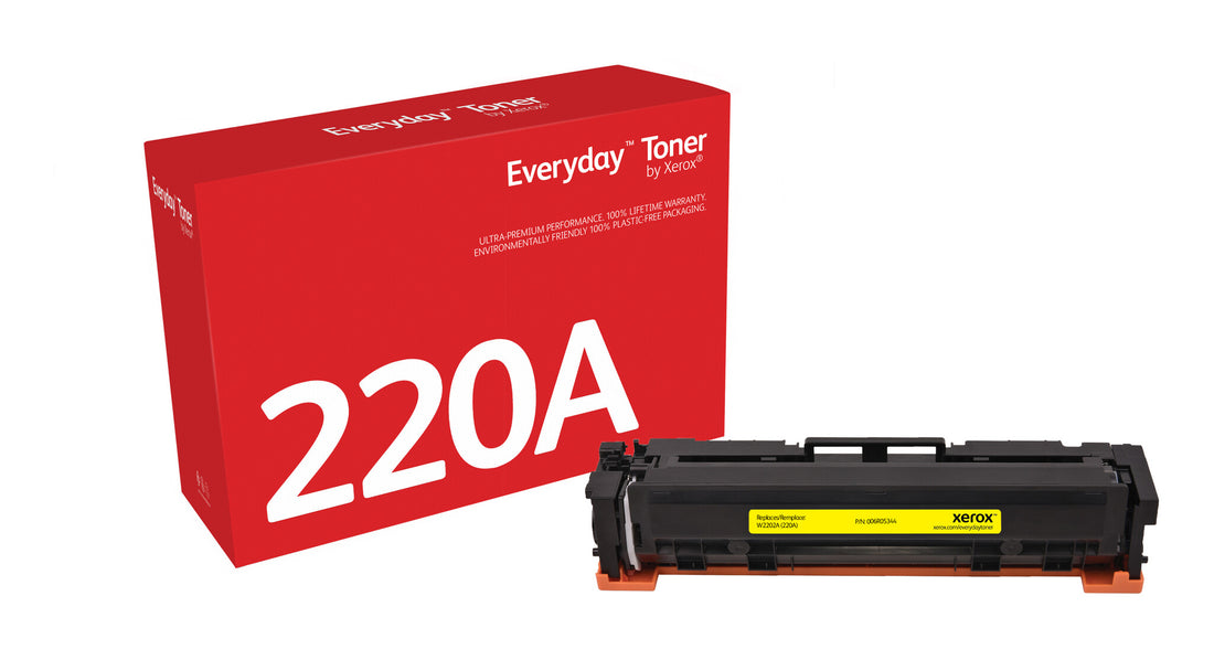 Everyday Yellow Toner by Xerox compatible with HP 220A (W2202A), Standard capacity