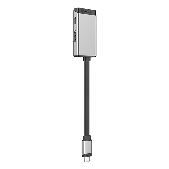 ALOGIC ULCHDPD-SGR laptop dock/port replicator USB 3.2 Gen 1 (3.1 Gen 1) Type-C Silver