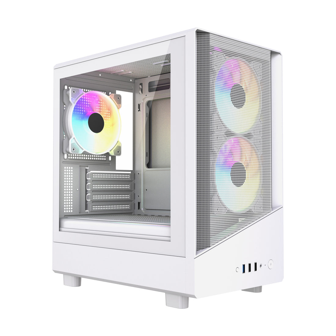 VIDA SPIRE M MATX WHITE GAMING CASE Micro Tower - image 3