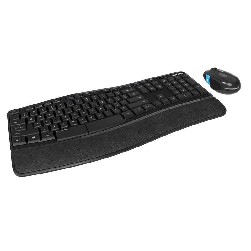 Incase Designed by Microsoft Sculpt Comfort Desktop keyboard Mouse included Office RF Wireless QWERTY German Black