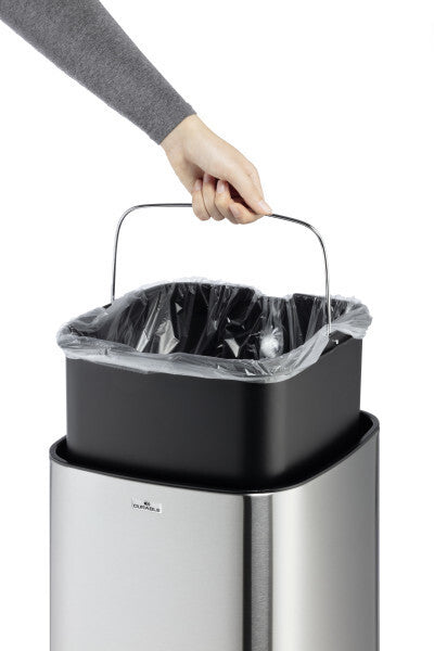 Durable NO TOUCH 35L Rectangular Stainless steel Black, Silver - image 4