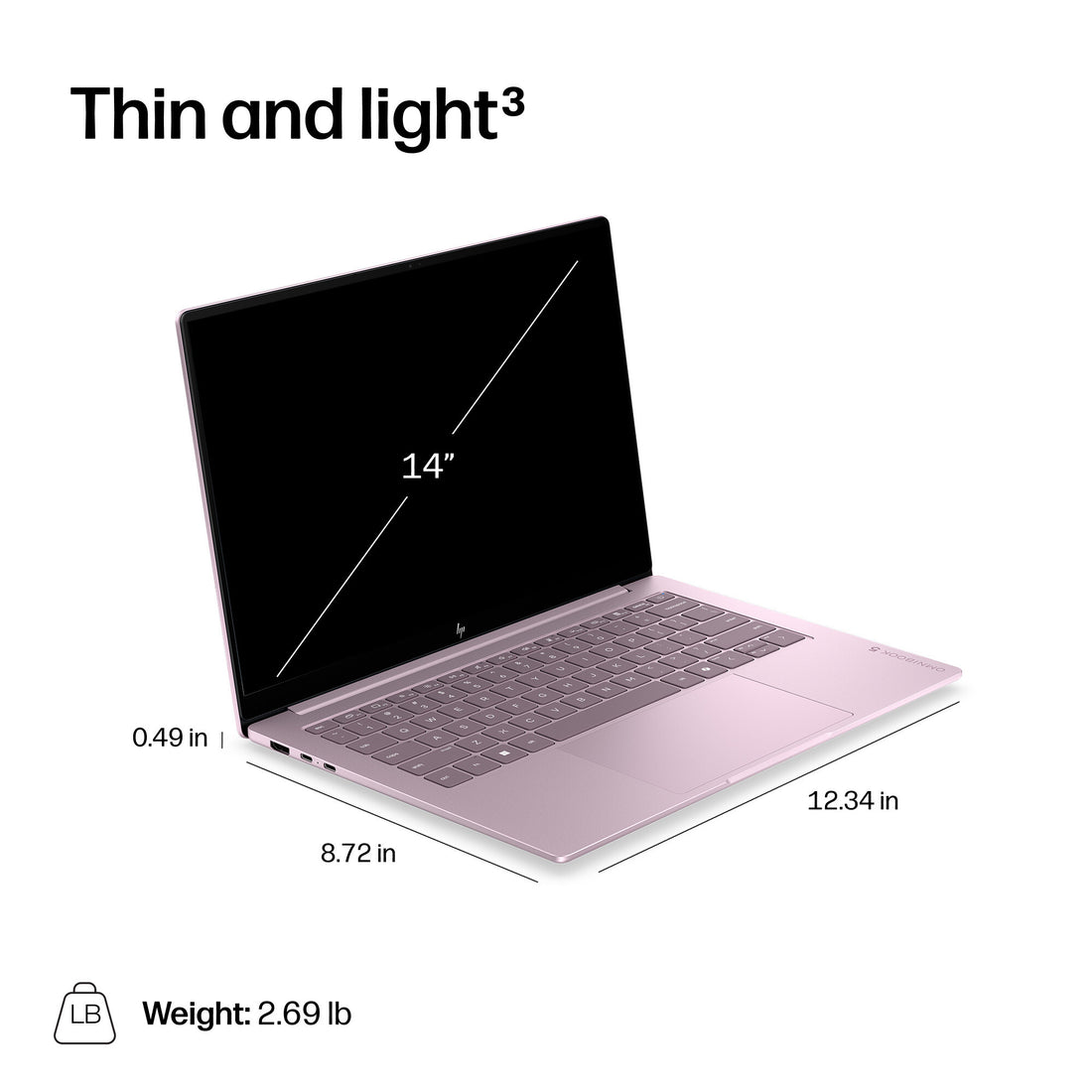 HP OmniBook 5 AI 14" Laptop (E7PR6EA) - Intel Core 5 320, 8GB RAM, 256GB SSD, Windows 11 Home