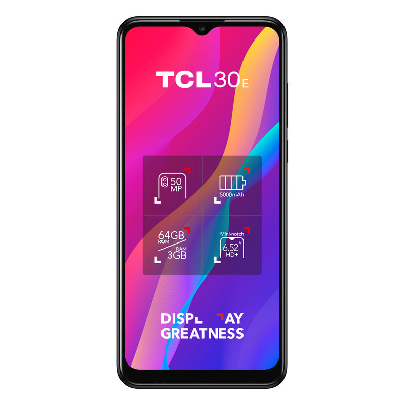 TCL 30 E 16.6 cm (6.52") Dual SIM Android 12 4G USB Type-C 3 GB 32 GB 5000 mAh Blue