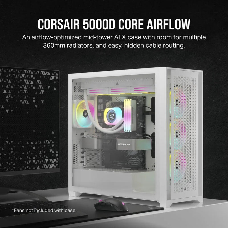 Corsair 5000D CORE AIRFLOW Midi Tower White