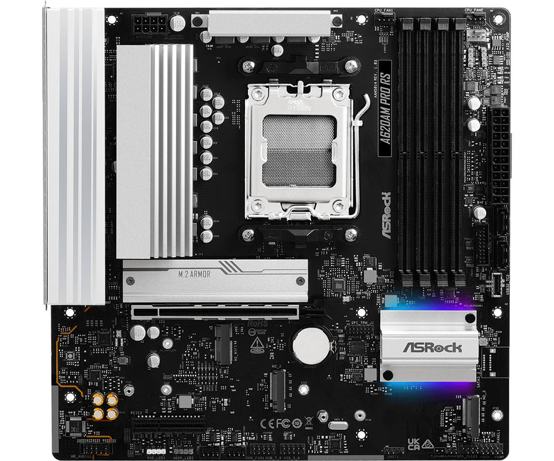 Asrock A620AM Pro RS AMD A620A Socket AM5 micro ATX