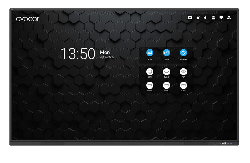 Avocor S-Series 86" 4k IR LED Interactive Displ interactive whiteboard 2.18 m (86") 3840 x 2160 pixels Touchscreen