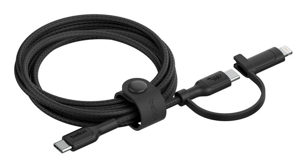 Belkin BoostCharge Pro USB cable USB 2.0 1.5 m USB C USB C/Lightning Black