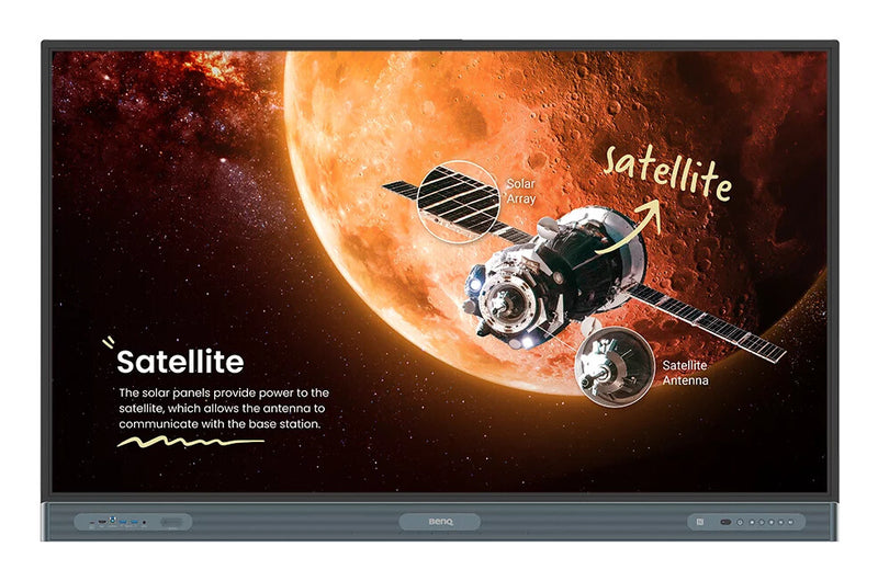 BenQ Board Pro RP6504 interactive whiteboard 165.1 cm (65") 3840 x 2160 pixels Touchscreen Black HDMI