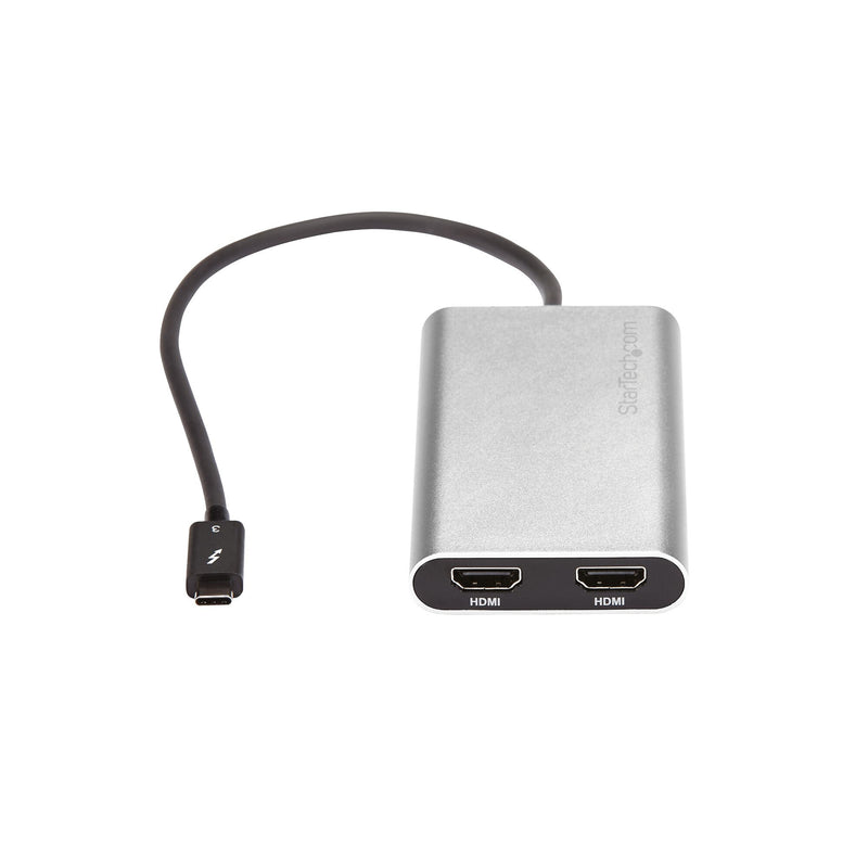 StarTech.com Thunderbolt 3 to Dual HDMI 2.0 Adapter - 4K 60Hz - Thunderbolt 3 Certified - Dual Monitor HDMI Video Converter Adapter - Mac & Windows compatible - Dual 4K Display HDMI