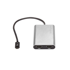 StarTech.com Thunderbolt 3 to Dual HDMI 2.0 Adapter - 4K 60Hz - Thunderbolt 3 Certified - Dual Monitor HDMI Video Converter Adapter - Mac & Windows compatible - Dual 4K Display HDMI