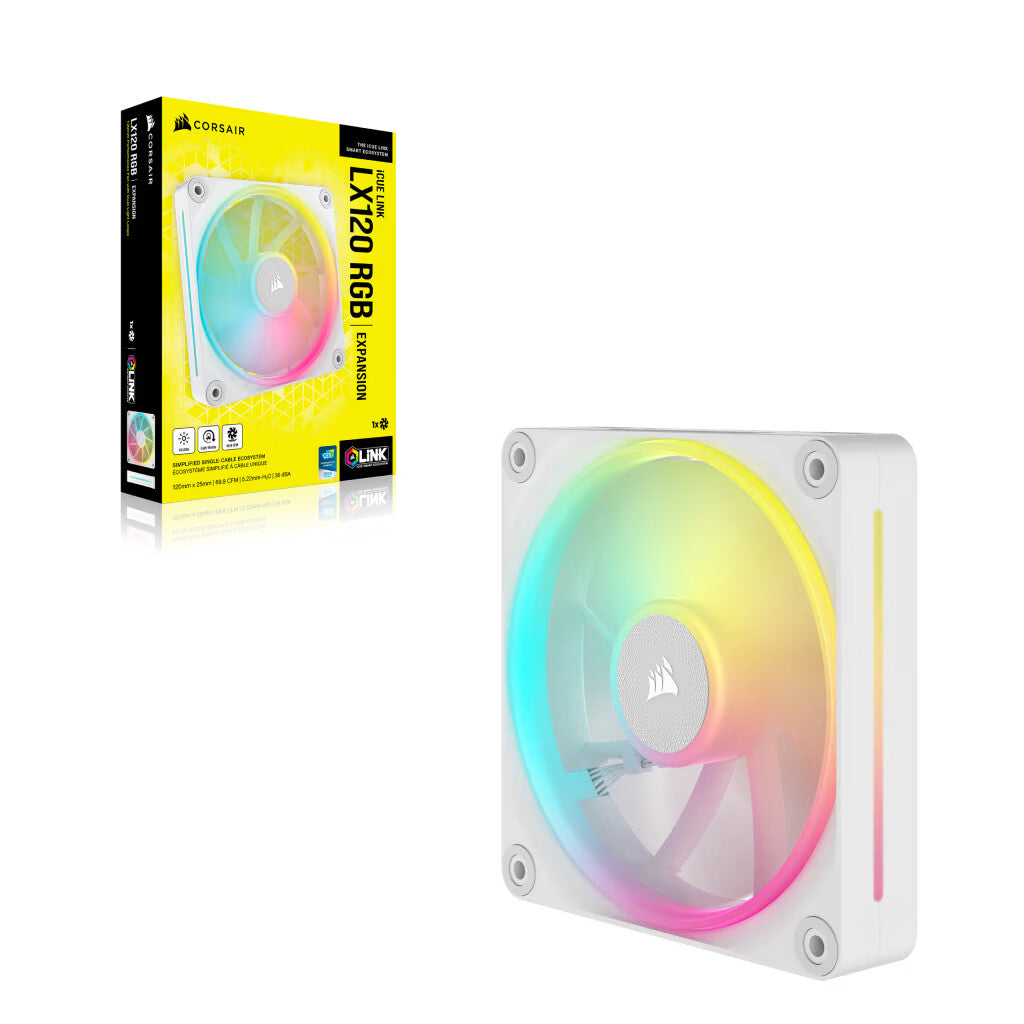 Corsair iCUE LINK LX120 RGB Computer case Fan 12 cm White - image 5