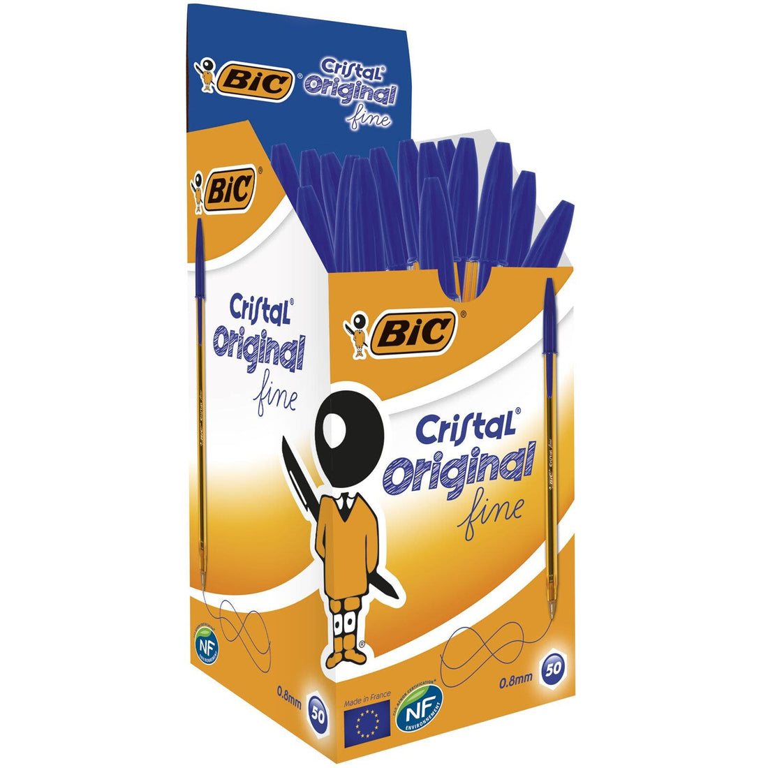 BIC 872730 ballpoint pen Blue Stick ballpoint pen Fine 50