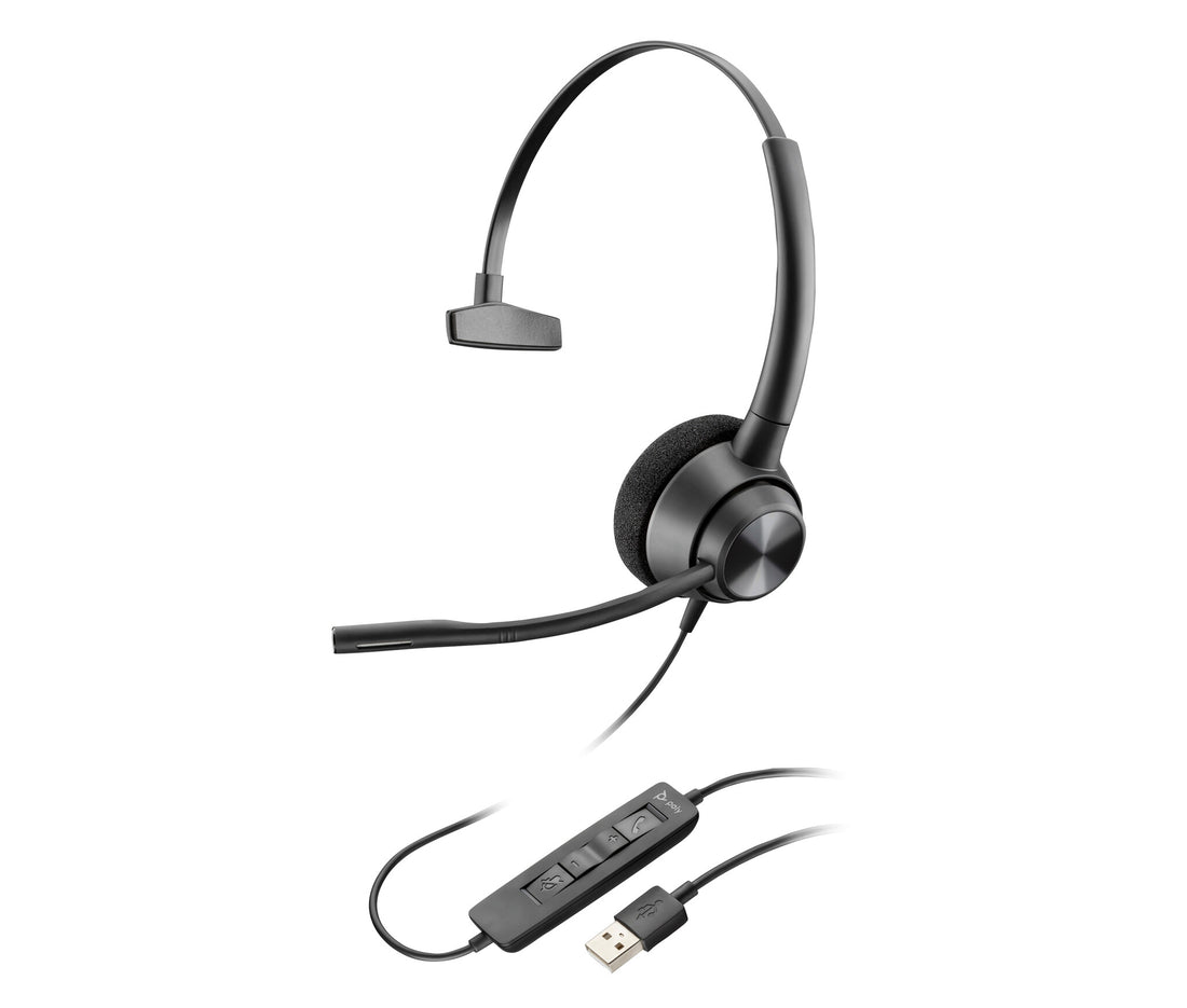 Poly EncorePro 310 Monaural USB-A Headset TAA - image 2