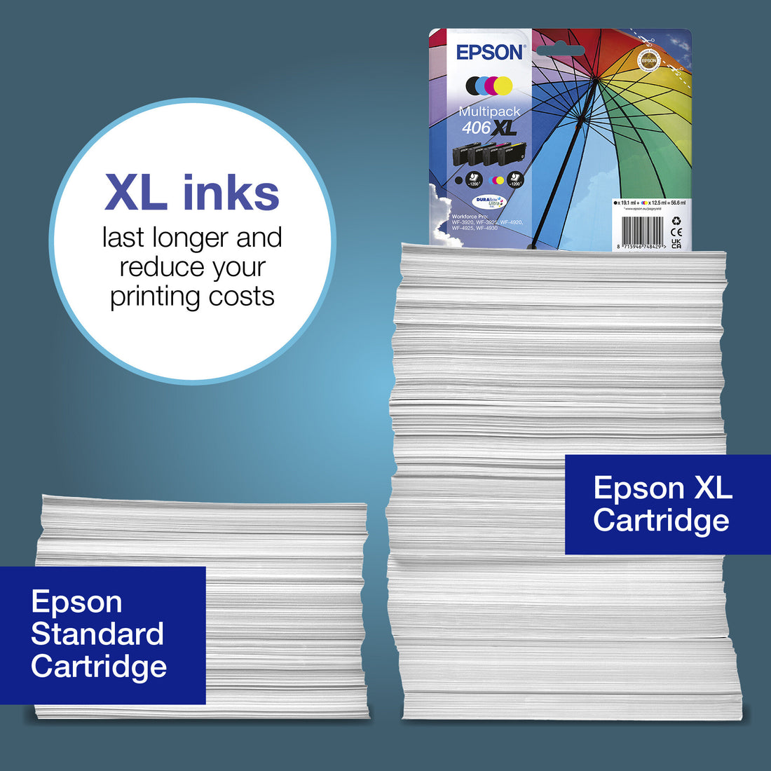 Epson Multipack 4-colour 406XL Umbrella DURABrite Ultra Ink