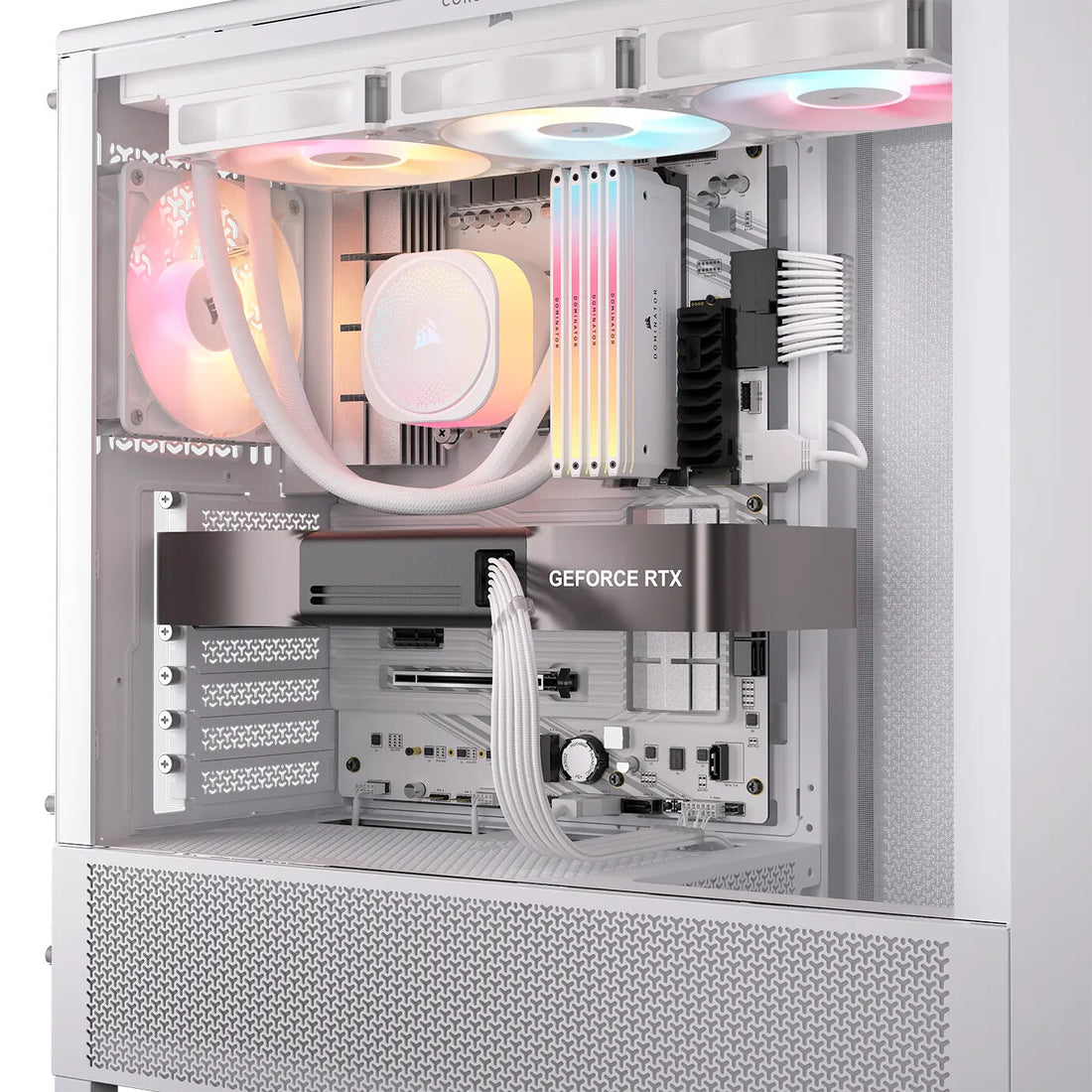 Corsair Elite Premium Individually Sleeved, PCIe 12V-2x6 to 2x 8-pin (6+2 split) PCIe Cable - White - image 4