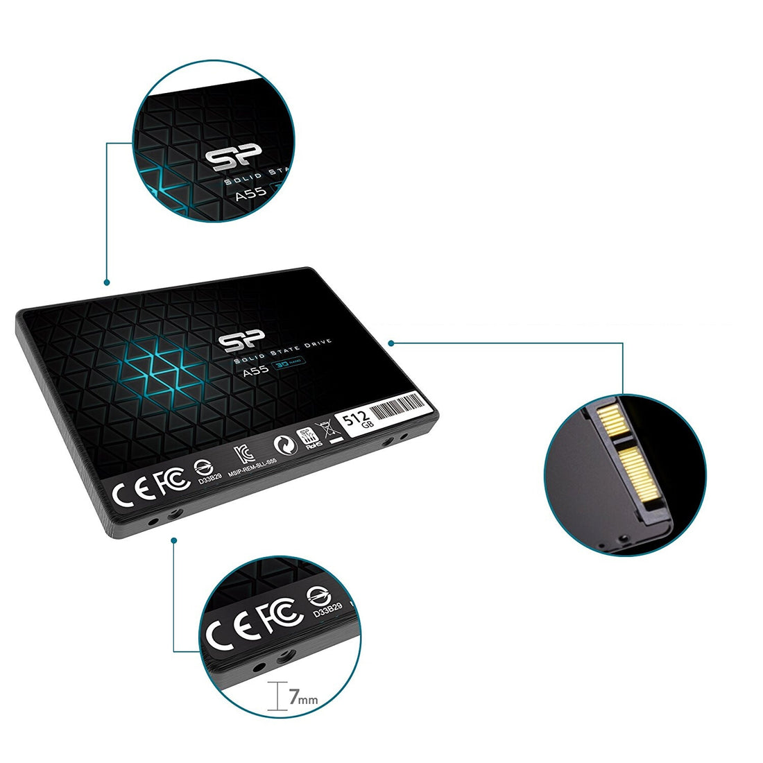Silicon Power Ace A55 512 GB 2.5" Serial ATA III 3D TLC - image 5