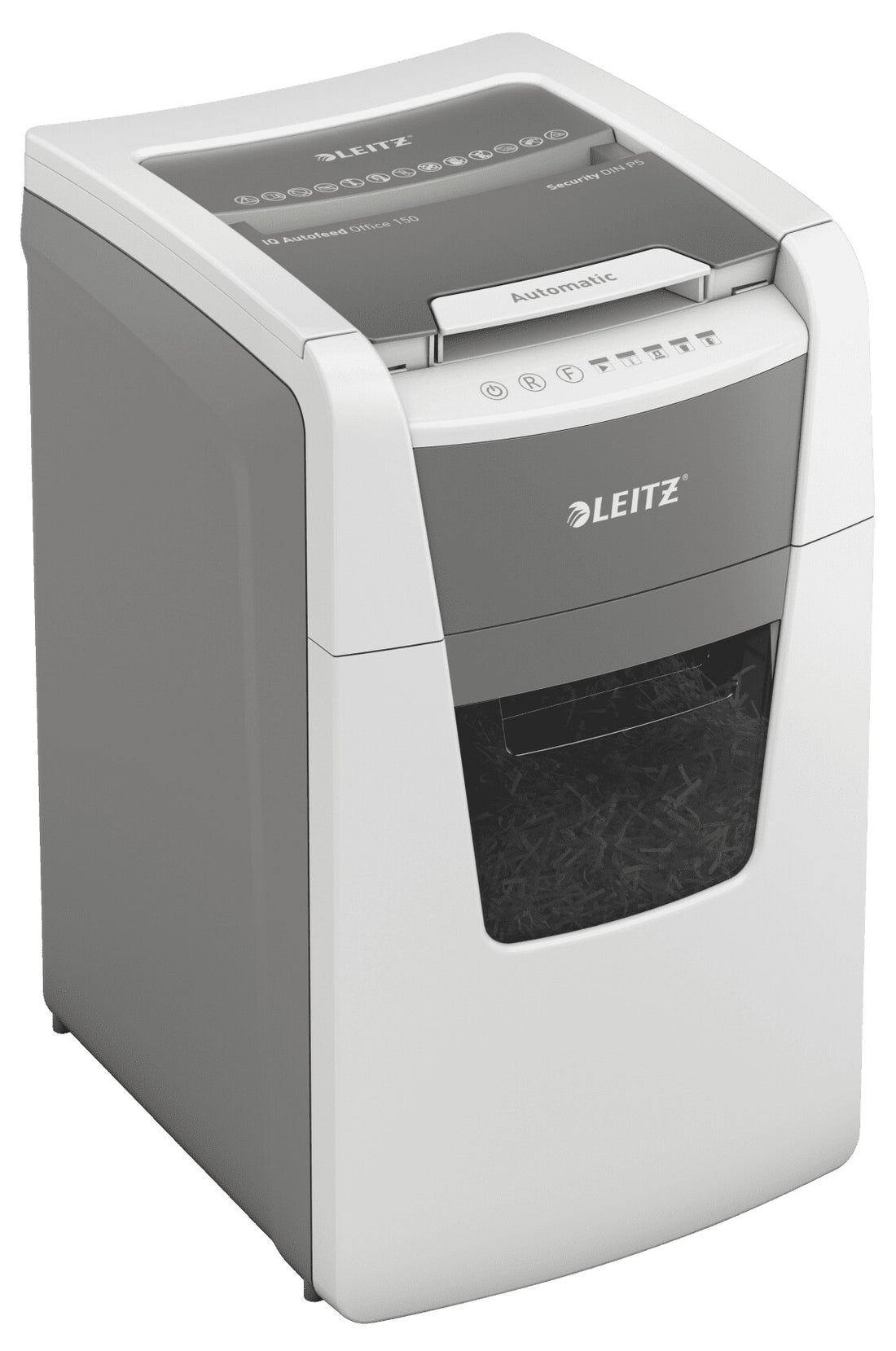 Leitz P5 44L paper shredder Micro-cut shredding 55 dB 23 cm Silver, Black, White, Grey - image 4