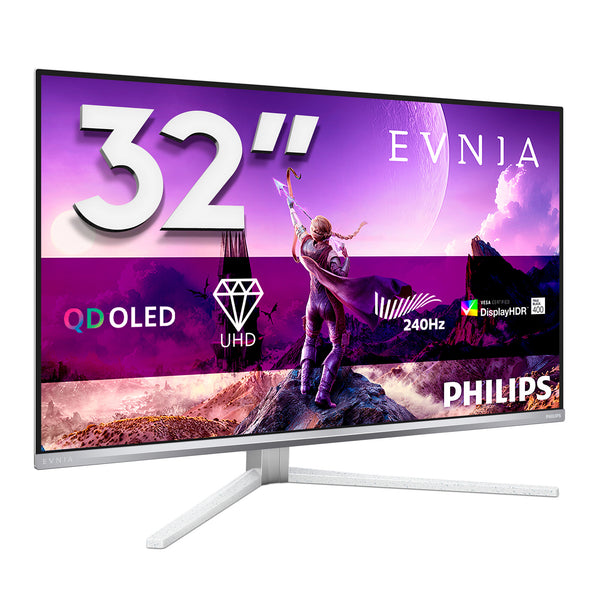 Philips Evnia 8000 – 31.5" 4K UHD 240Hz QD-OLED Monitor, White (32M2N8900/00)