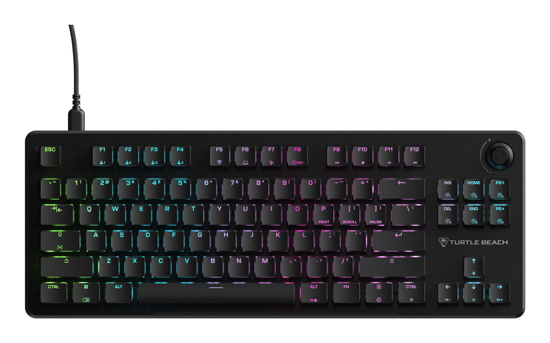Turtle Beach Vulcan II TKL Black RGB Tenkeyless Mechanical PC Gaming Keyboard – UK Layout, Hot-Swappable