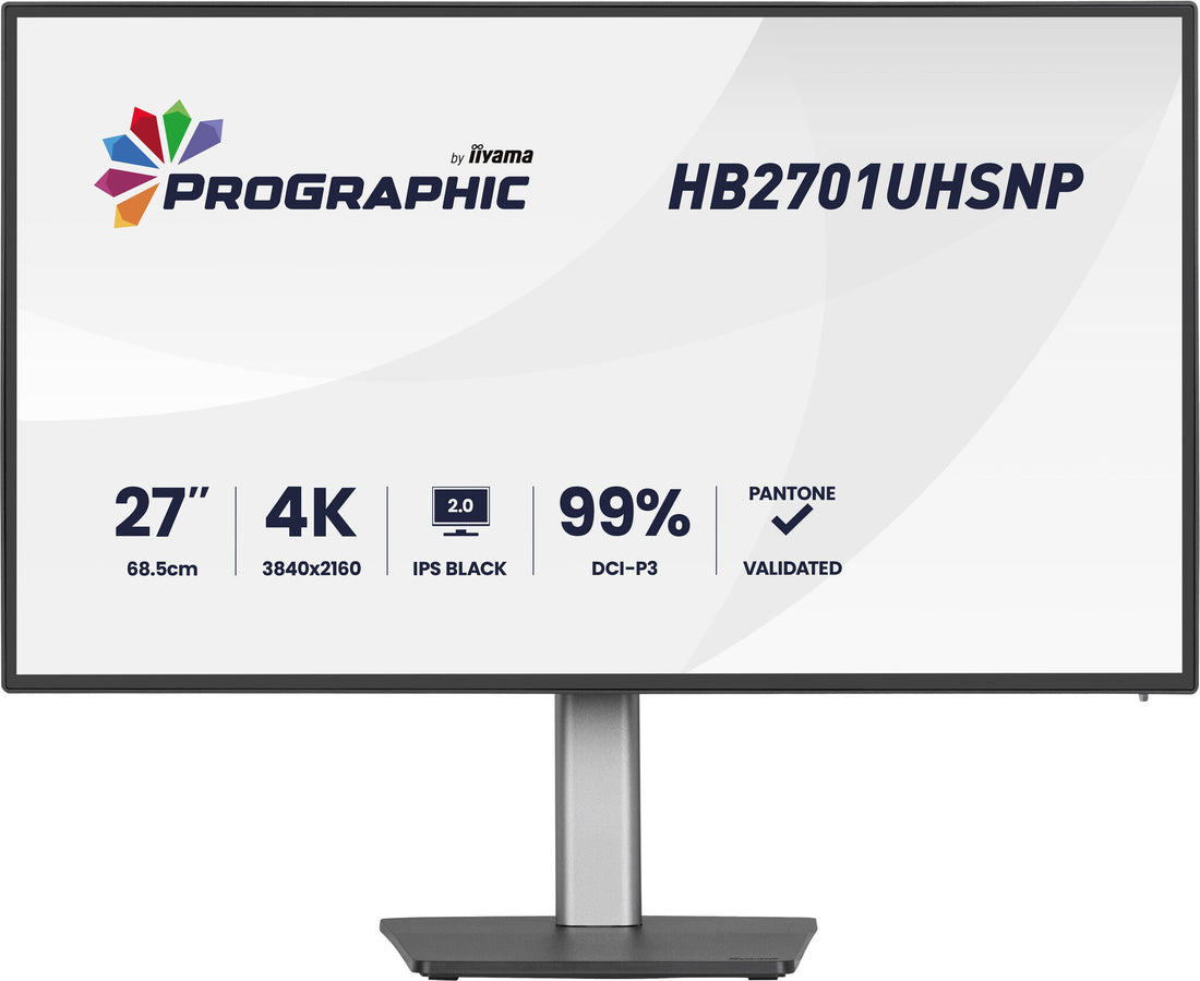 iiyama PROGRAPHIC HB2701UHSNP-B1 computer monitor 27" 3840 x 2160 pixels 4K Ultra HD LCD Black - image 2