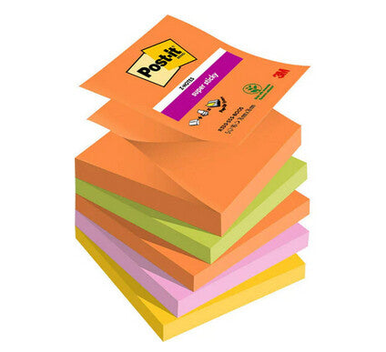Post-It 7100258789 note paper Square Green, Orange, Pink, Yellow 90 sheets Self-adhesive