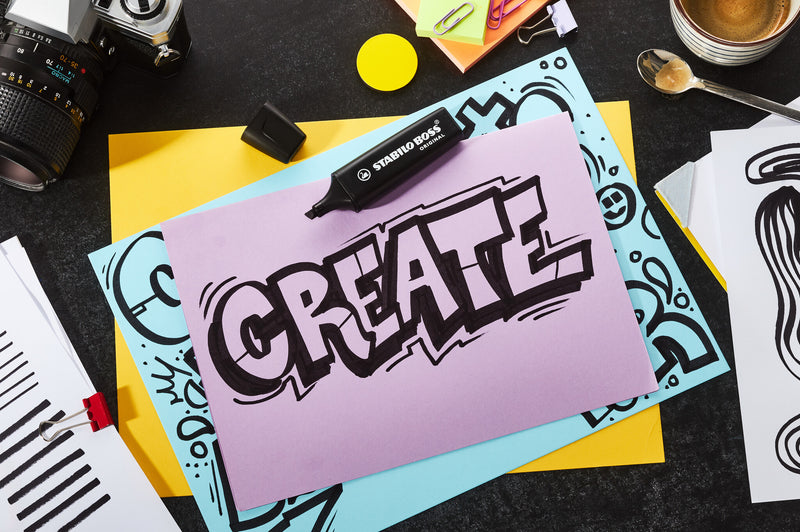 STABILO BOSS NatureColors marker 6 pc(s) Chisel tip Black, Bronze, Green, Grey, Light Green