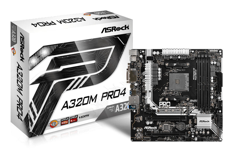 Asrock A320M Pro4 AMD A320 Socket AM4 micro ATX