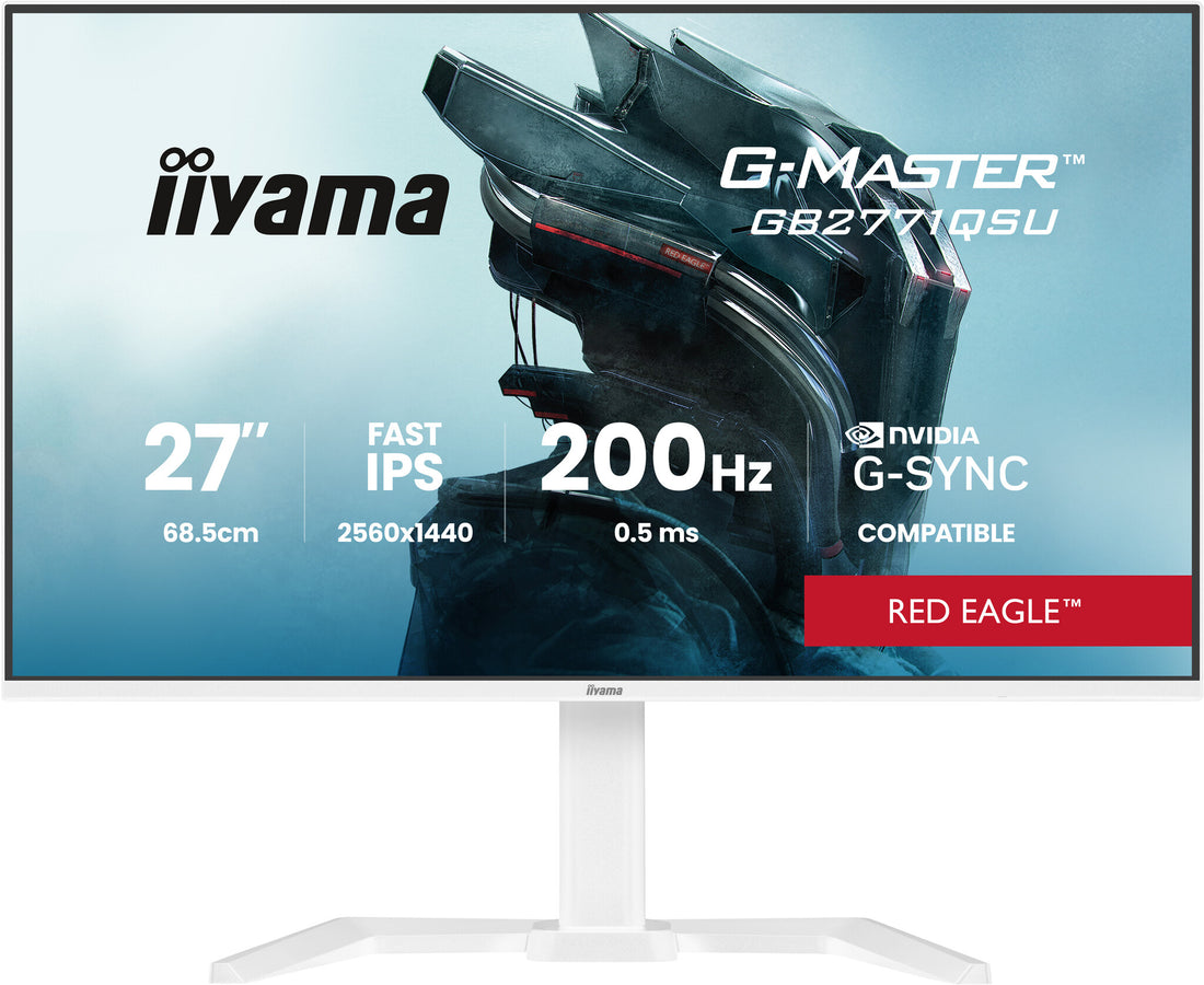 iiyama G-MASTER GB2771QSU-W1 computer monitor 27" 2560 x 1440 pixels Wide Quad HD LCD White - image 2