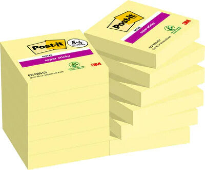 Post-It 622-SSCY-P8+4 note paper Square Yellow 90 sheets Self-adhesive