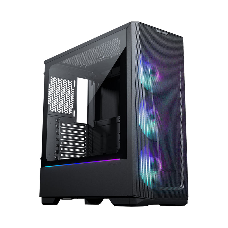 Phanteks G360A Midi Tower Black, Transparent