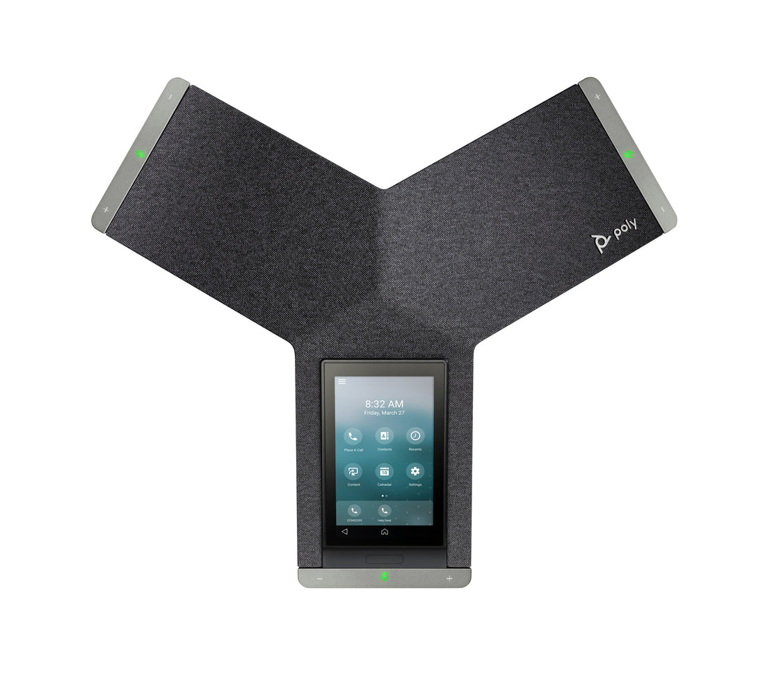 HP Poly Trio C60 IP Conference Phone and PoE-enabled No Radio