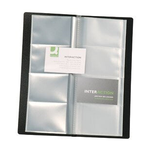 Q-CONNECT KF03664 business card holder Polypropylene (PP) Black, Transparent