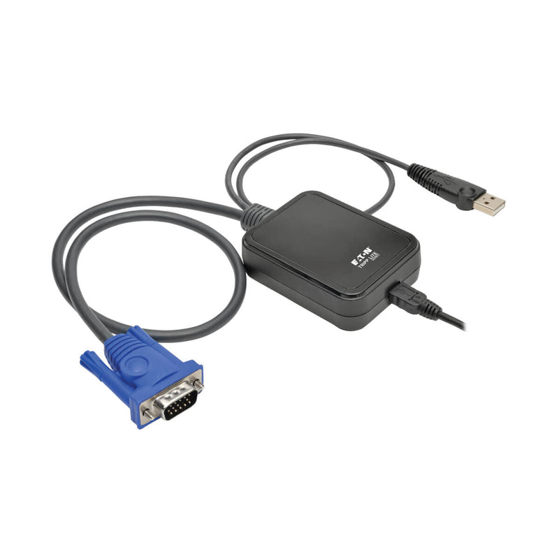 Tripp Lite B032-VU1 KVM Console to USB 2.0 Portable Laptop Crash Cart Adapter with File Transfer and Video Capture, 1920 x 1200 @ 60 Hz