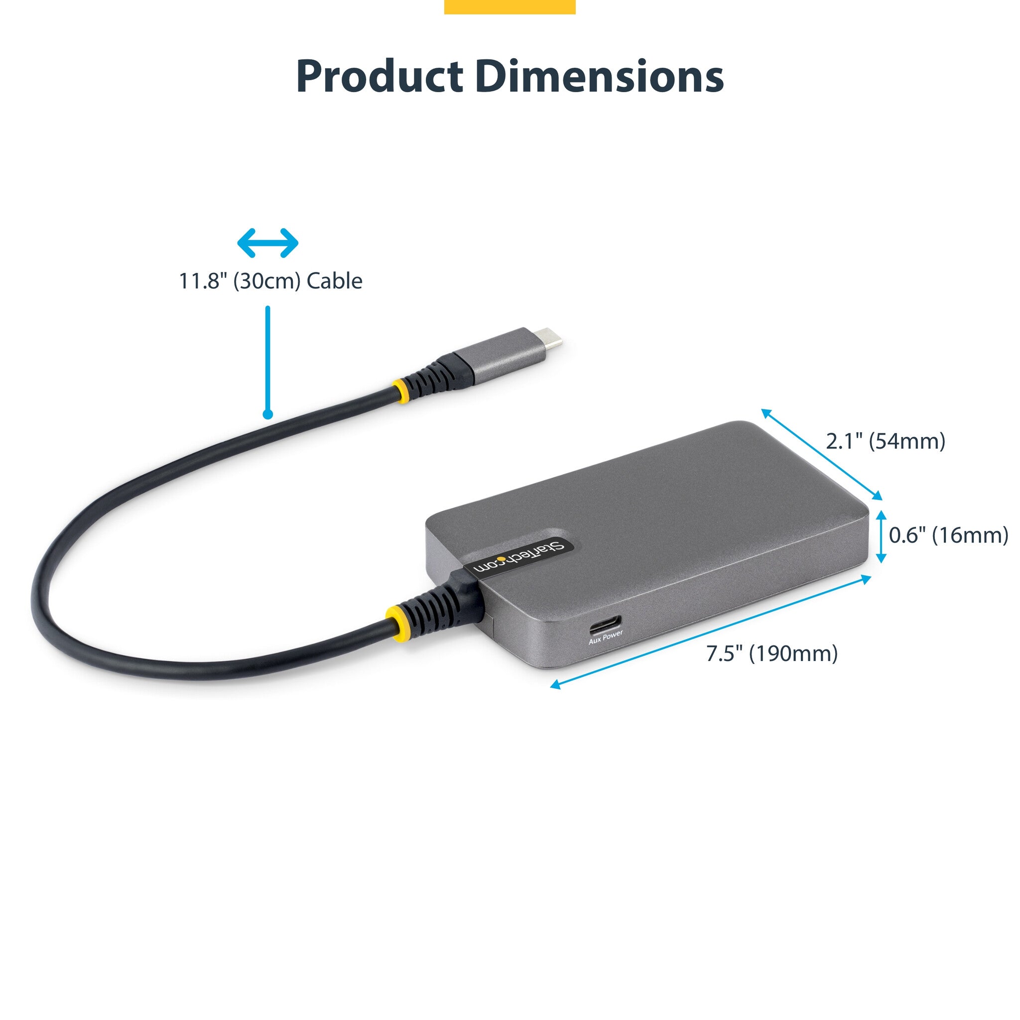 Usb Bus Bar StarTech.com 4-Port USB-C Hub, 5Gbps, Bus Powered, USB C to 4x USB-A H ...