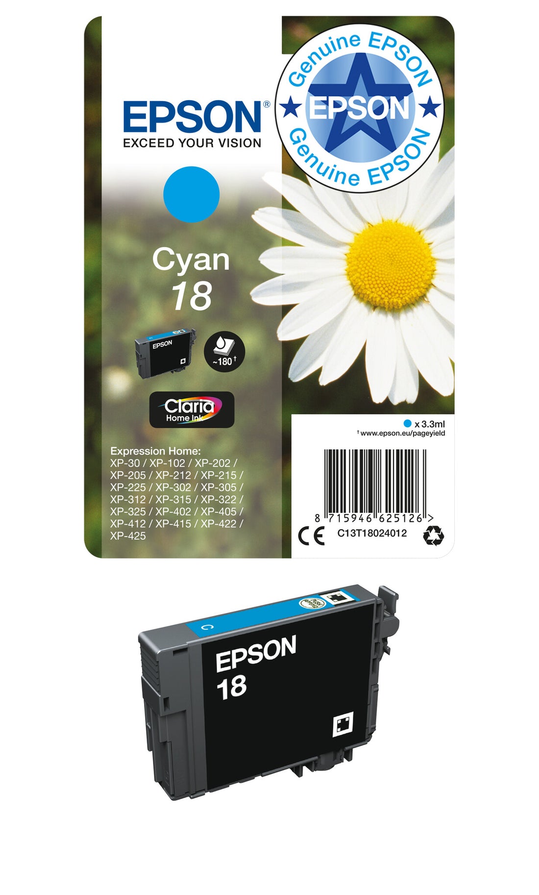Epson Daisy 18 Claria Home Single Magenta Ink - image 4