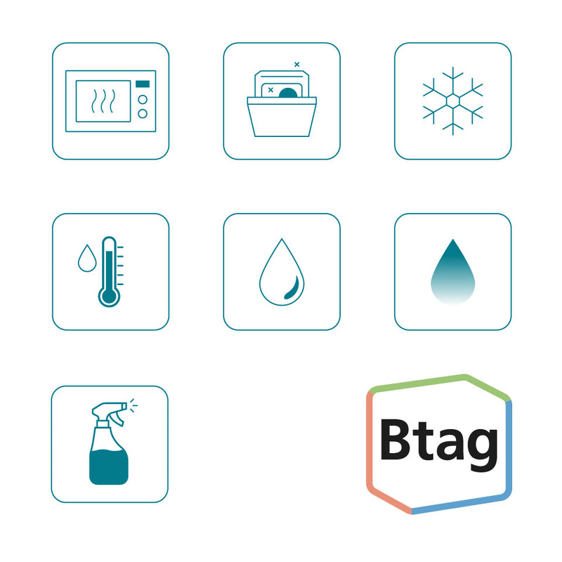 Brother BTAG-F35 label-making tape White on purple