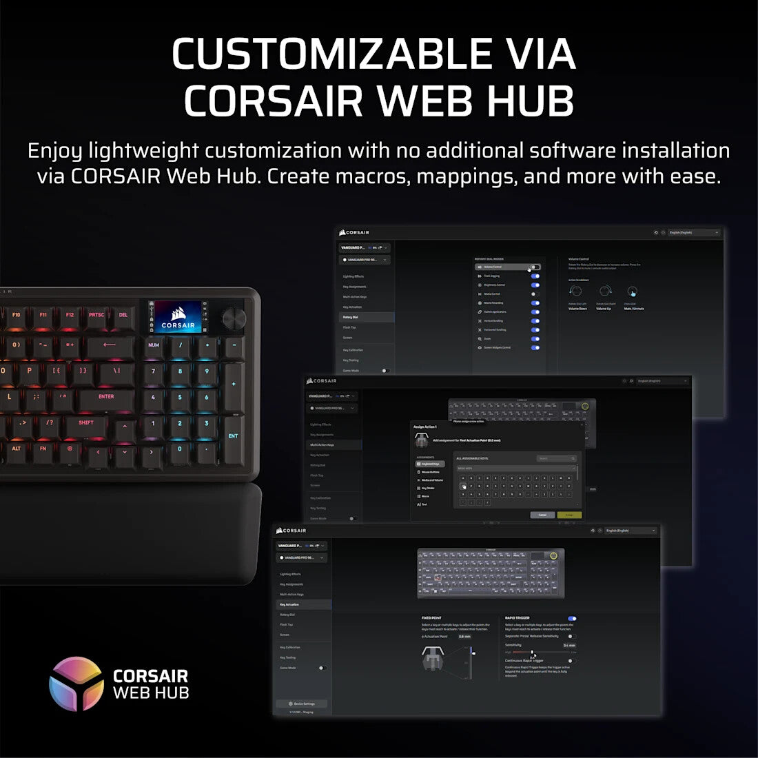 Corsair VANGUARD 96 keyboard Gaming USB QWERTY UK English Black - image 12