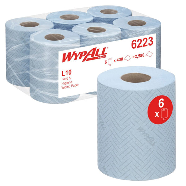 WypAll 6223 paper towels 430 sheets Blue