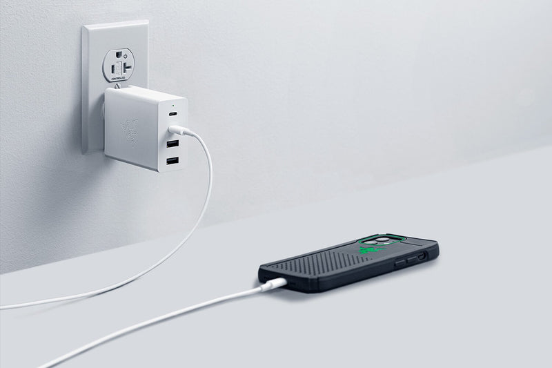 Razer RC21-01700200-R3M1 mobile device charger Headphones, Headset, Mobile phone, Netbook, Laptop, Power bank, Smartphone, Smartwatch, Tablet, Telephone White AC Indoor