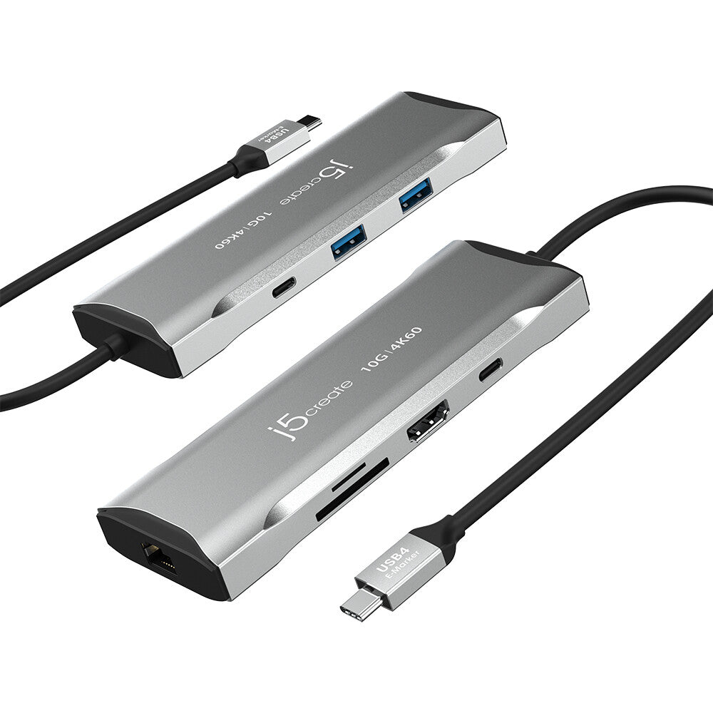 j5create JCD393 4K60 Elite USB-C 10Gbps Mini Dock, Space Grey - image 2