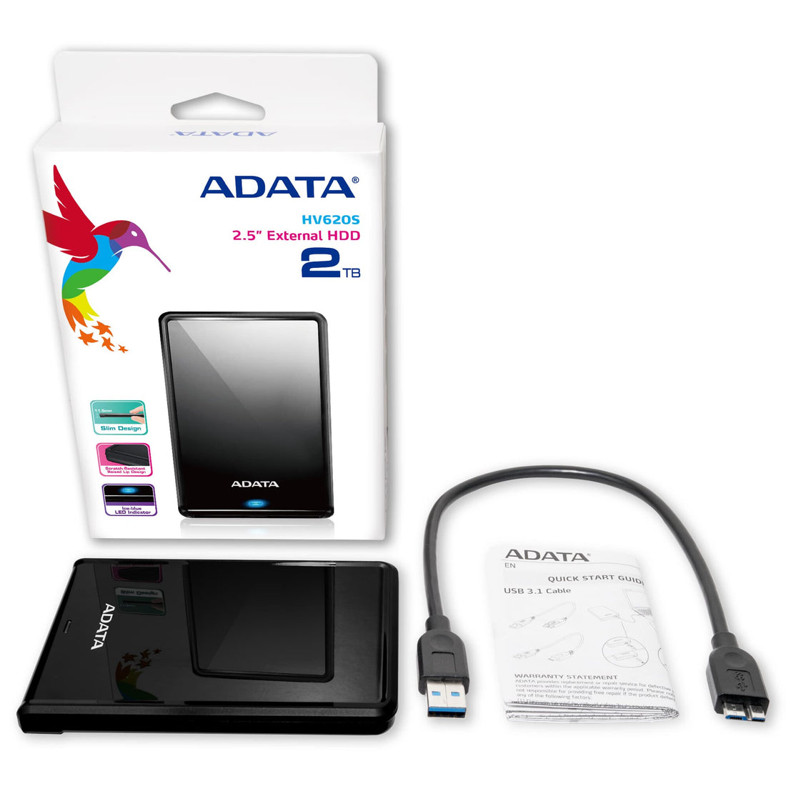 ADATA HV620S external hard drive 1 TB USB Type-C 3.2 Gen 1 (3.1 Gen 1) Black - image 3