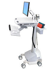 Ergotron StyleView EMR, UK/IE Silver, White Flat panel Multimedia cart