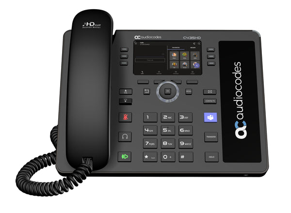 AudioCodes Teams C435HD-R TAA IP-Phone PoE GbE black