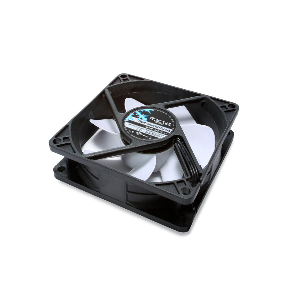 Fractal Design Silent Series R3 80 mm Computer case Fan 8 cm Black, White - image 3