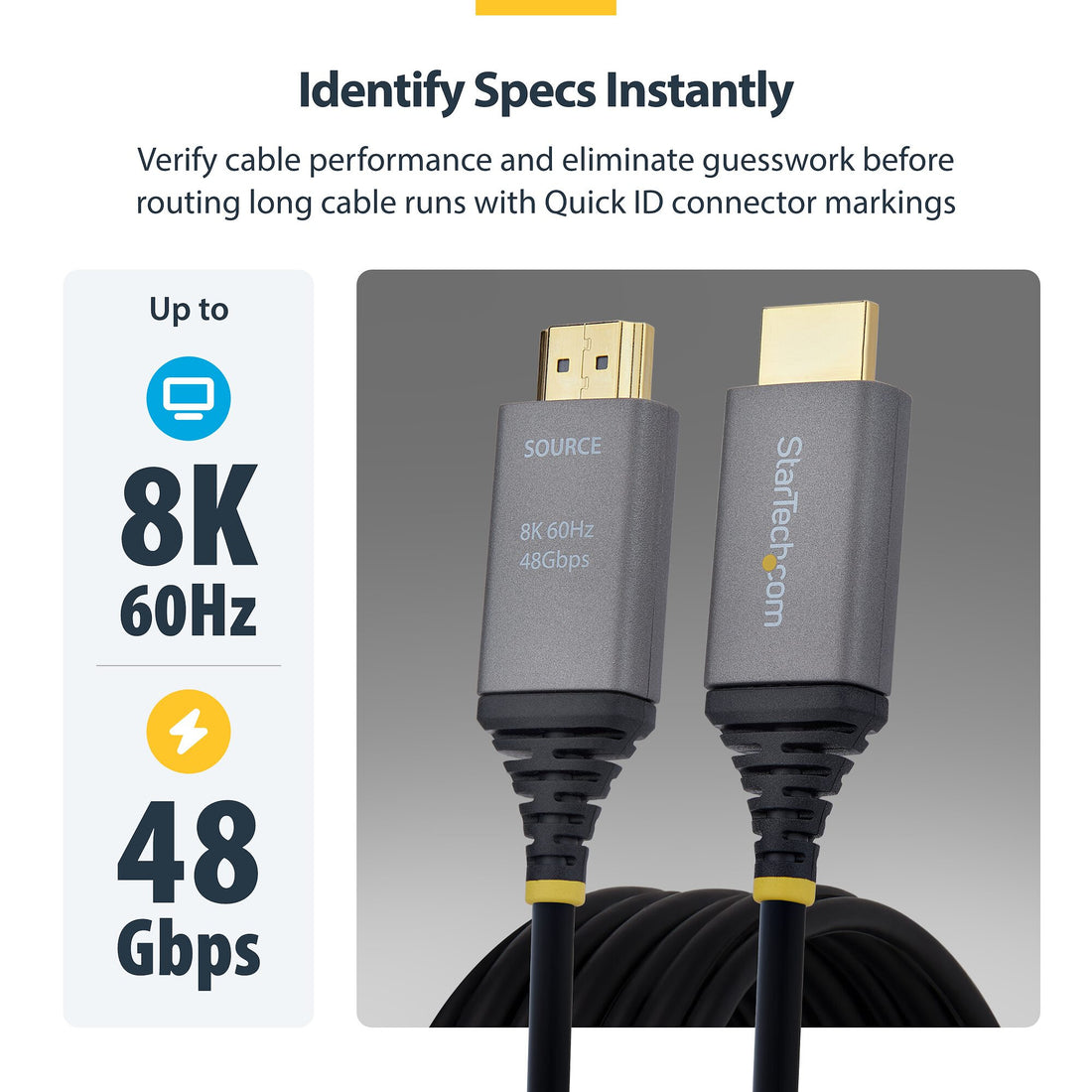 StarTech.com 8K-A-15M-HDMI-CABLE HDMI cable HDMI Type A (Standard) Black - image 5