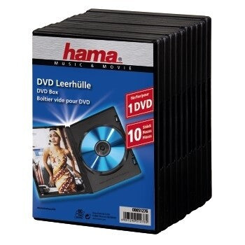Hama 00051276 optical disc case Jewel case 1 discs Black | Back to the ...